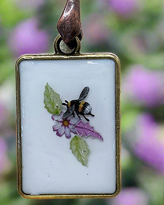 Bees and Flowers Pendant