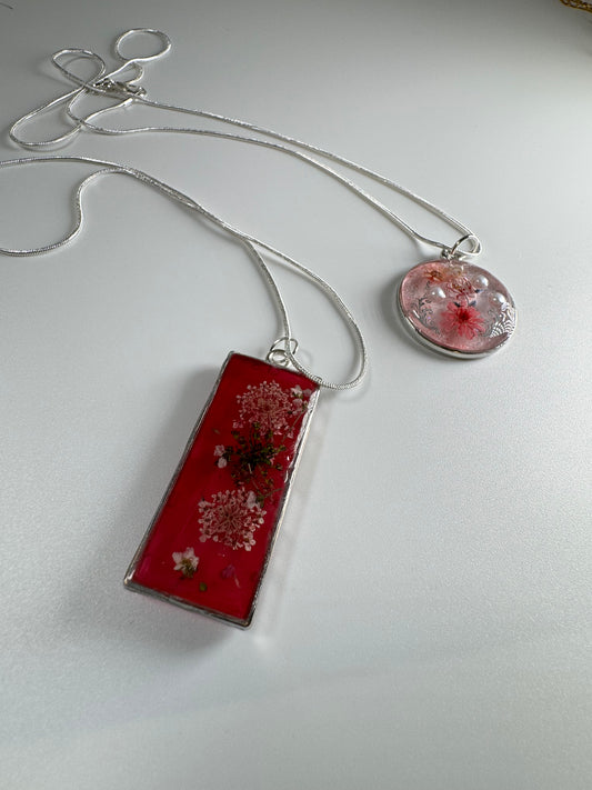 Red and Pink Pendant Designs