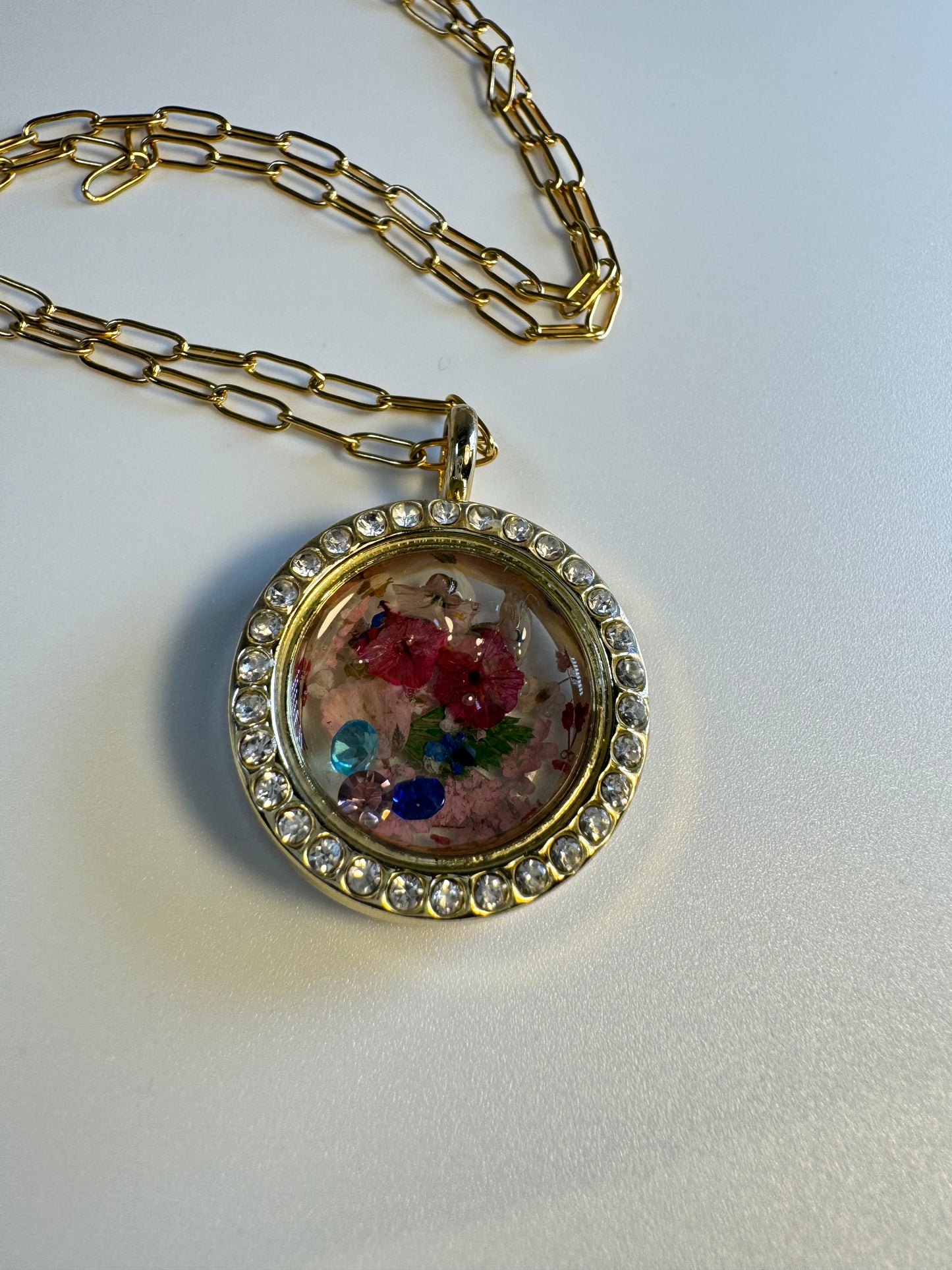 Colorful Photo Pendant twists in middle to a Disney Princess. Custom Product