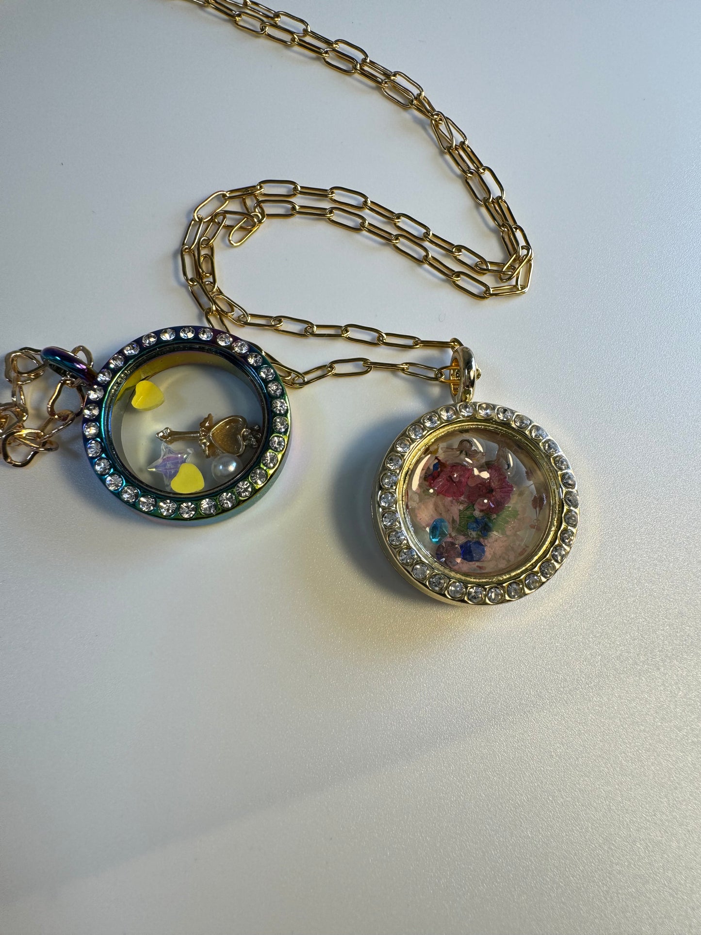 Colorful Photo Pendant twists in middle to a Disney Princess. Custom Product