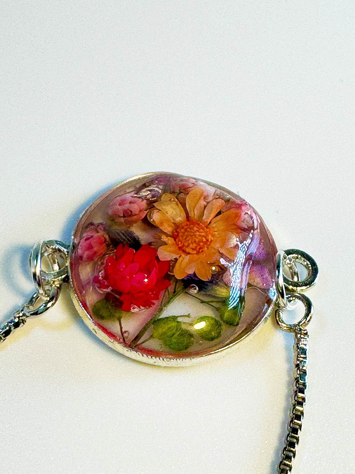 Bracelet with Gorgeous Summer Flowers