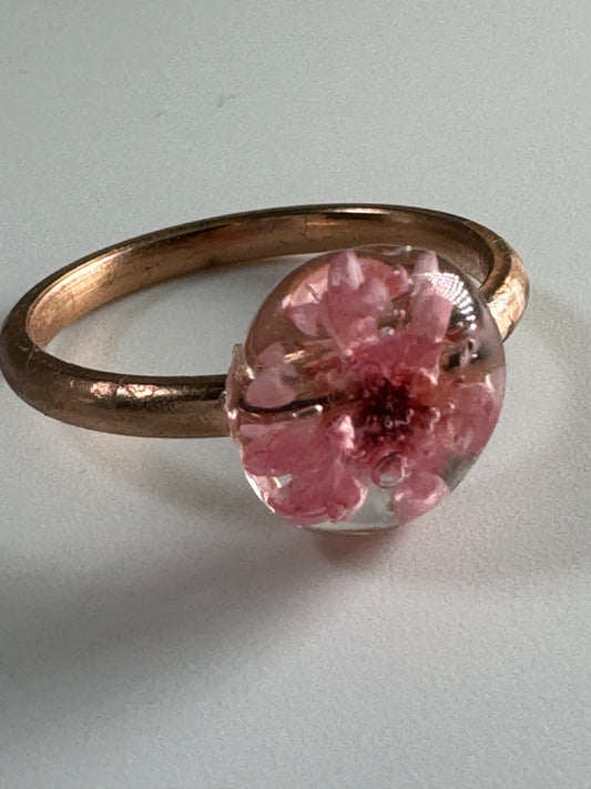 Pink Flower Ring