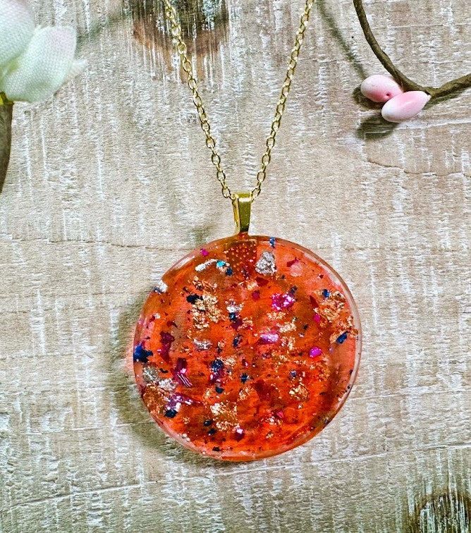 Orange and Blue Glitters that change with the light