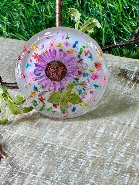 Lavender Daisy with Tiny Colored Petals