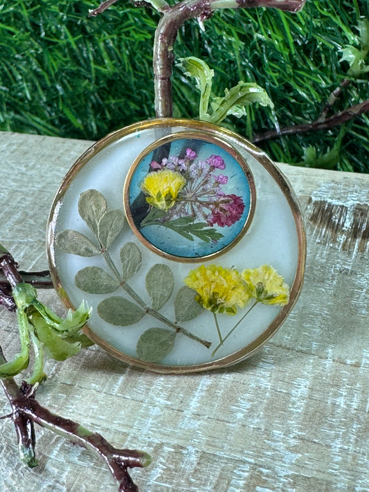 Double Flower Pendant