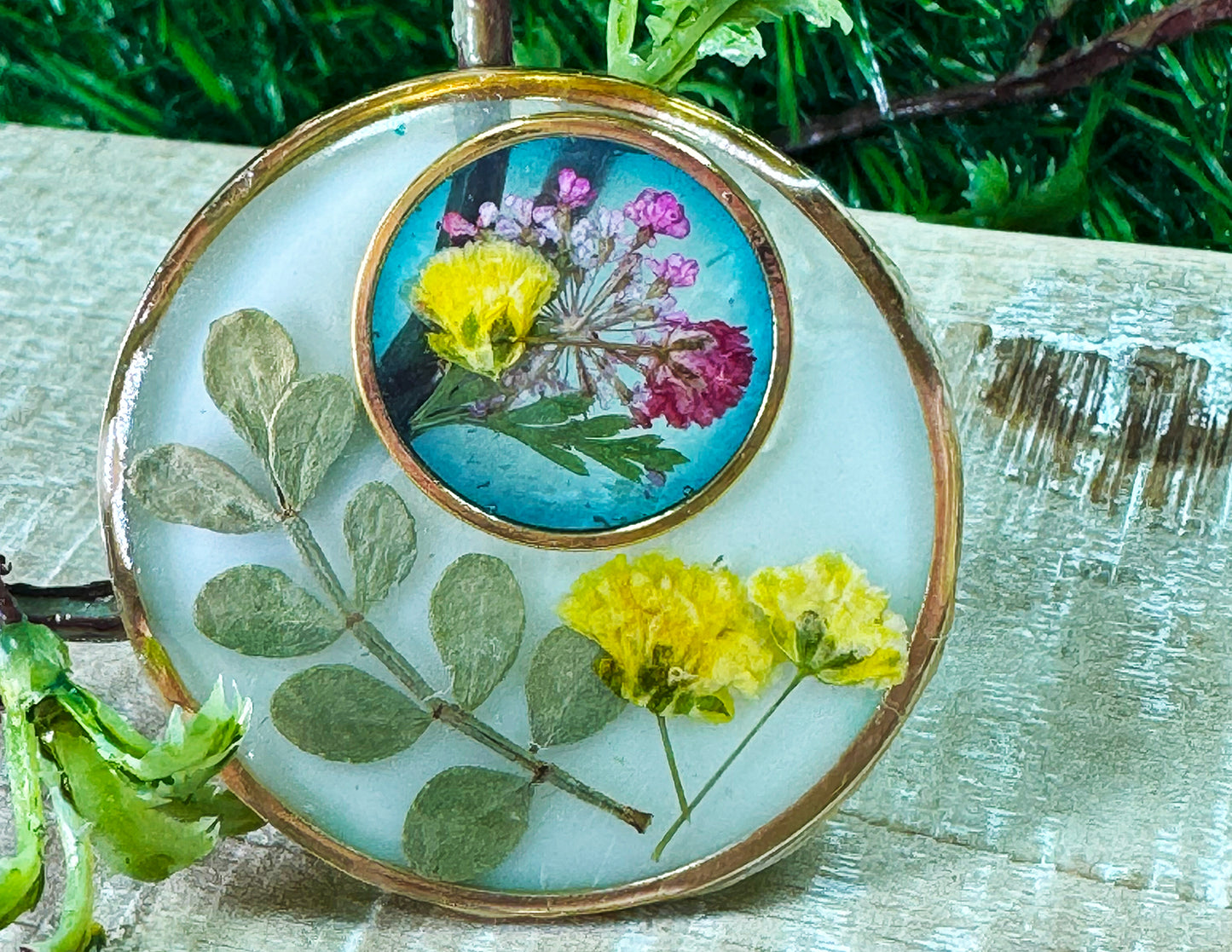 Double Flower Pendant