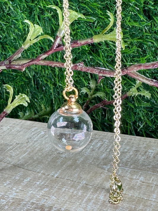 Glass Bauble with Mustard Seed