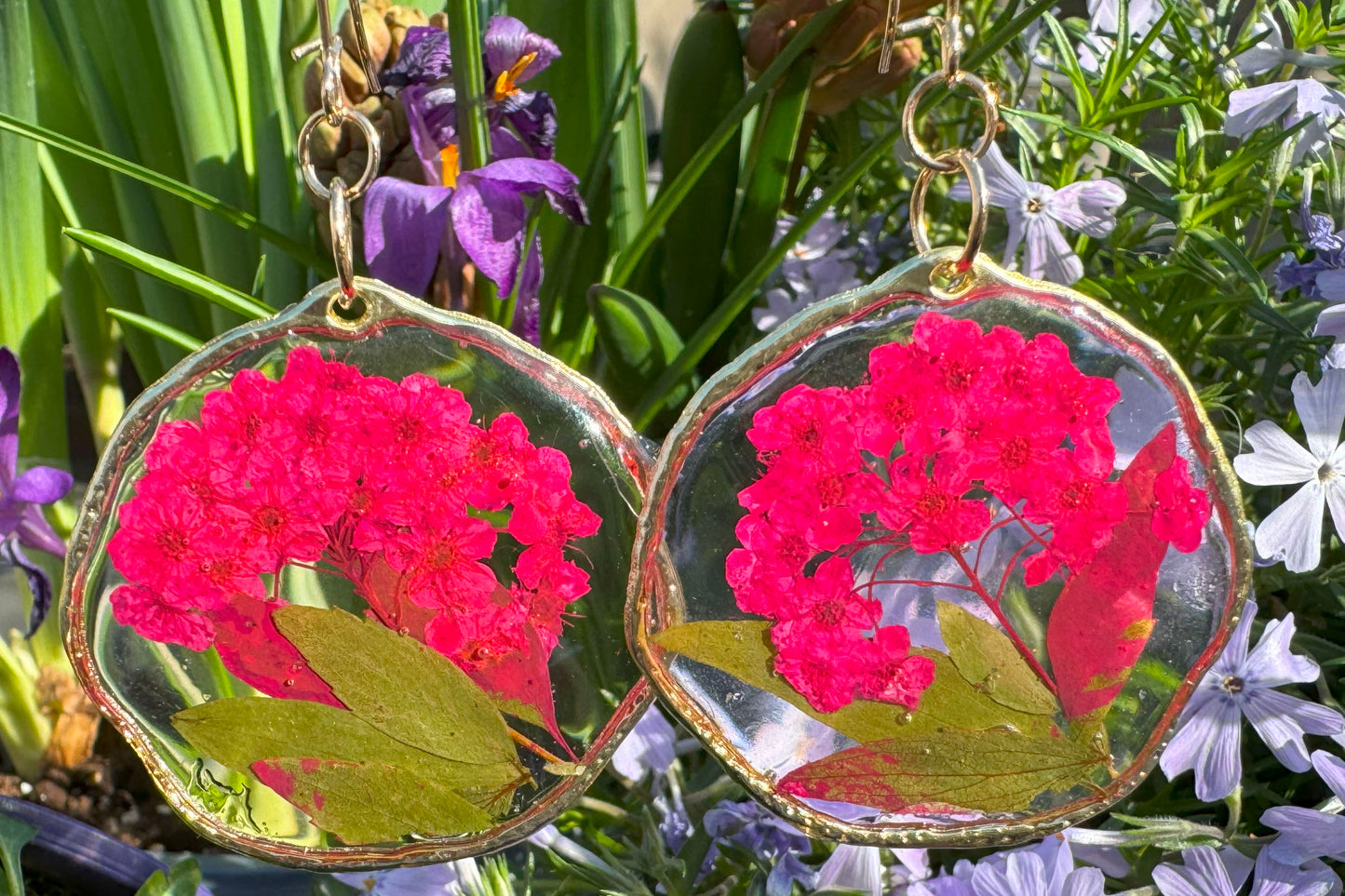 Earrings Large Statement Earrings in Red