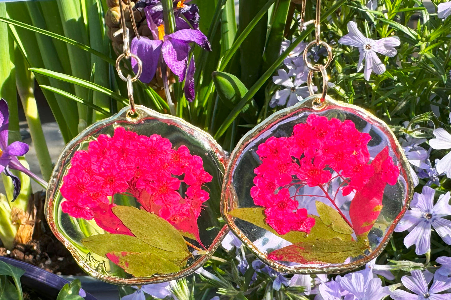 Earrings Large Statement Earrings in Red