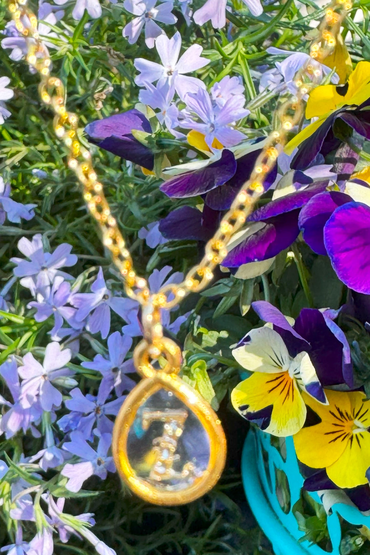 Tiny Alphabet Letters in Resin