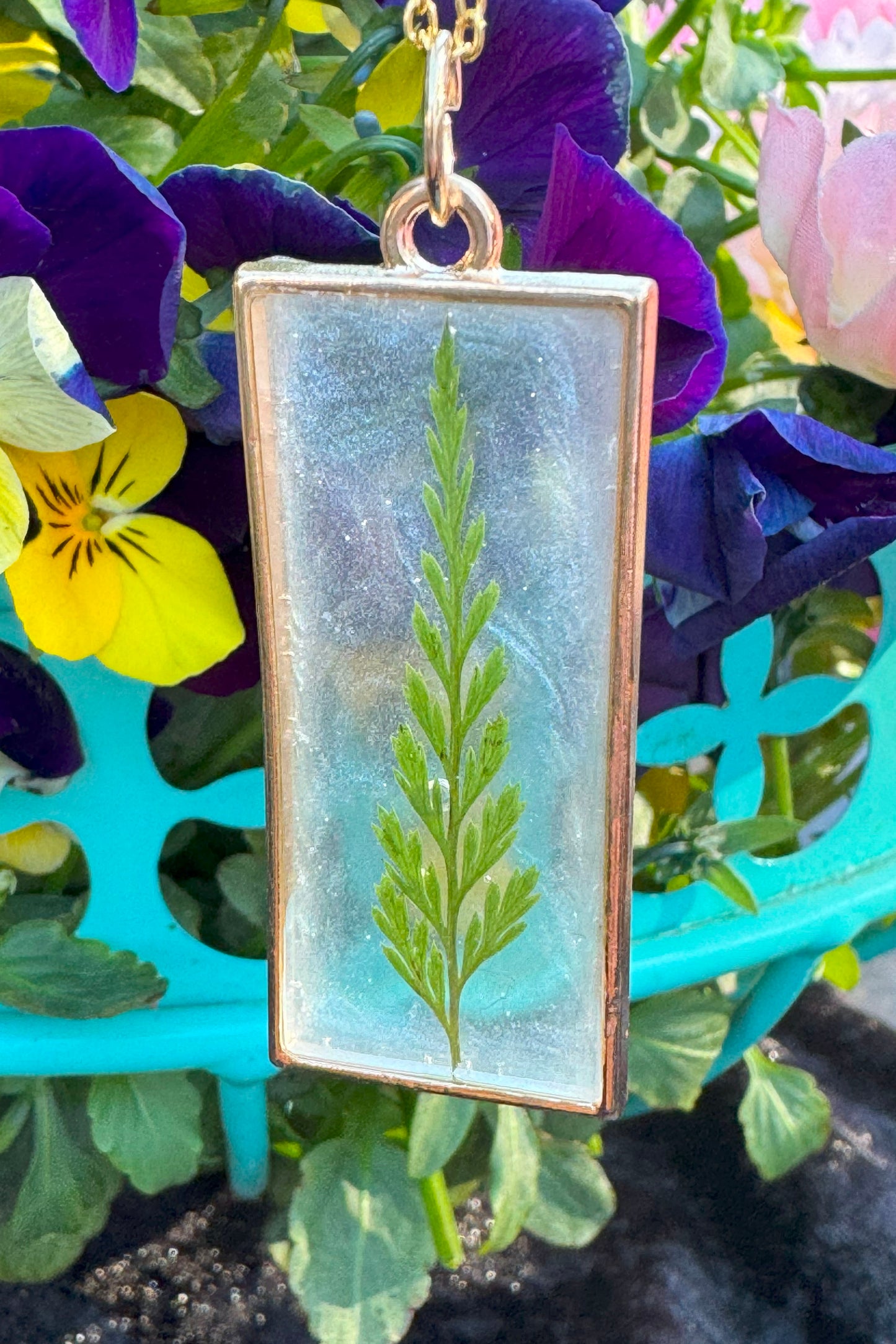Minimalist Fern Pendant