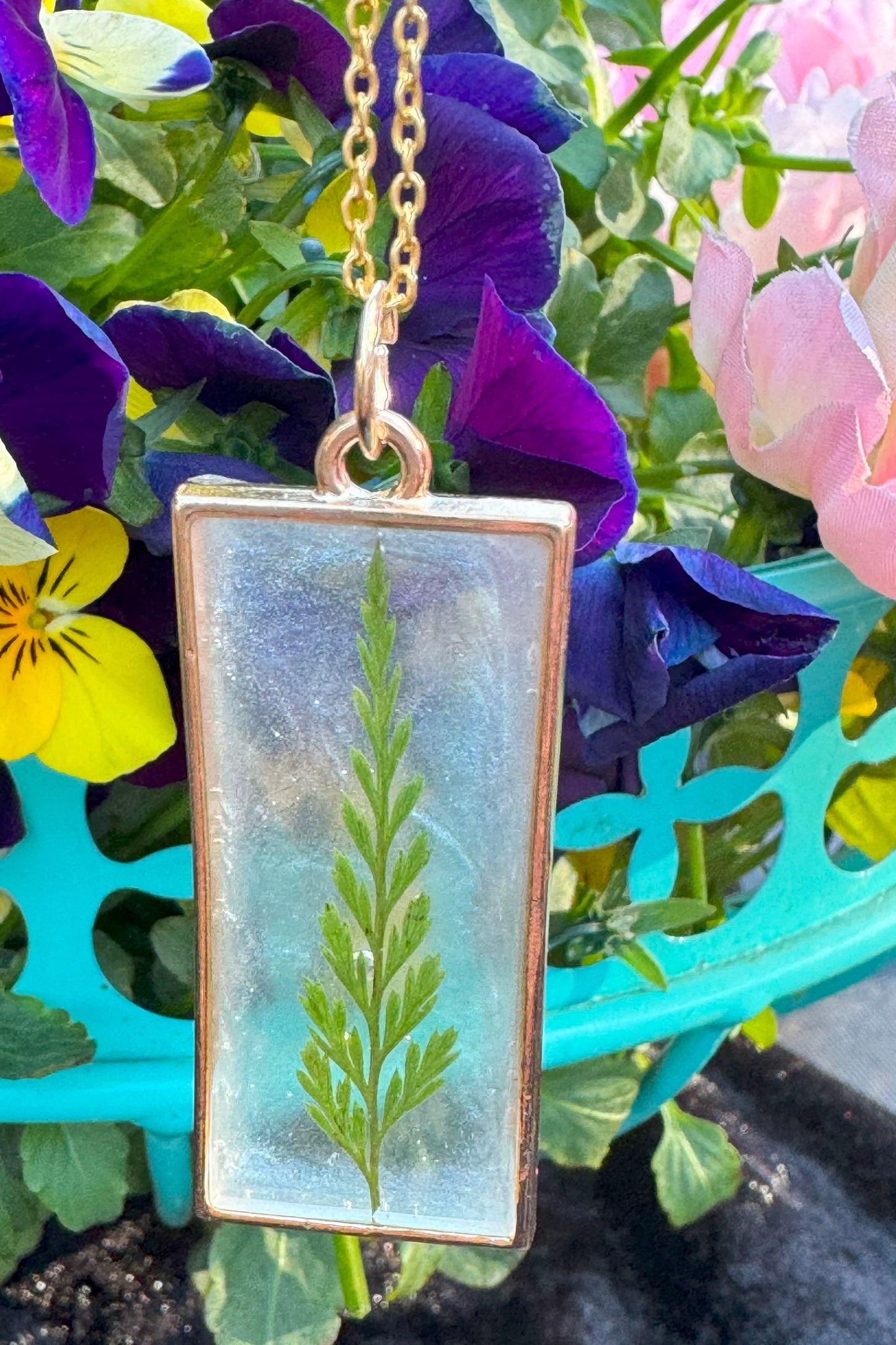 Minimalist Fern Pendant