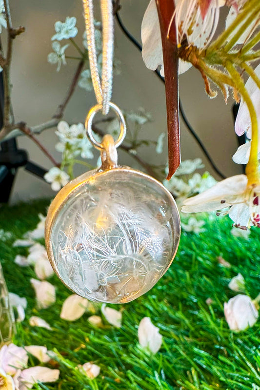 Wish Necklace with Dandelion Seeds