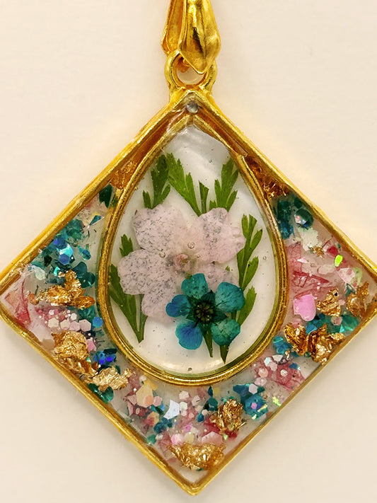 Double "Forget Me Not" Pendant